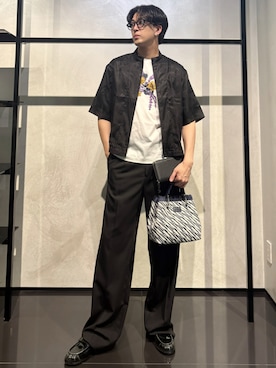 「アイテム（財布）」を使った、IBUKIさん（メンズ・182cm）の夏コーディネート