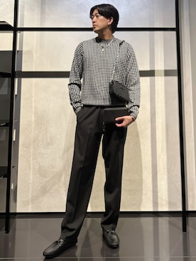 「アイテム（ブレスレット）」を使った、IBUKIさん（メンズ・182cm）の冬コーディネート