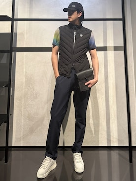 「アイテム（財布）」を使った、IBUKIさん（メンズ・182cm）の秋コーディネート