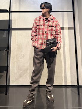 「アイテム（財布）」を使った、IBUKIさん（メンズ・182cm）の秋コーディネート