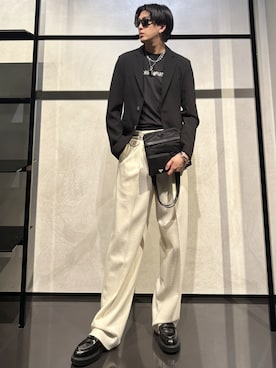 「お洒落さんとつながりたい」｜「アイテム（財布/小物）」を使った、IBUKIさん（メンズ・182cm）の秋コーディネート