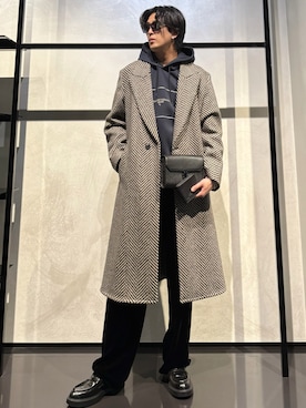 「アイテム（財布）」を使った、IBUKIさん（メンズ・182cm）の秋コーディネート