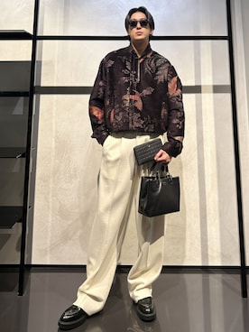 「アイテム（ハンドバッグ）」を使った、IBUKIさん（メンズ・182cm）の秋コーディネート