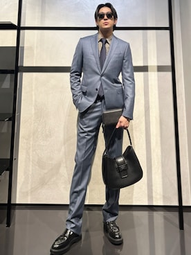 「アイテム（財布）」を使った、IBUKIさん（メンズ・182cm）の秋コーディネート