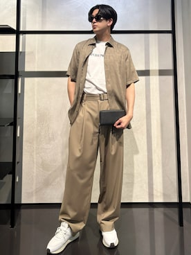 「アイテム（財布）」を使った、IBUKIさん（メンズ・182cm）の夏コーディネート