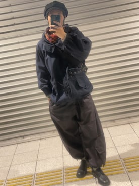 「ファッションを楽しもう」｜「アイテム（キャスケット）」を使った、shogowearmfさん（メンズ・165cm）の秋コーディネート
