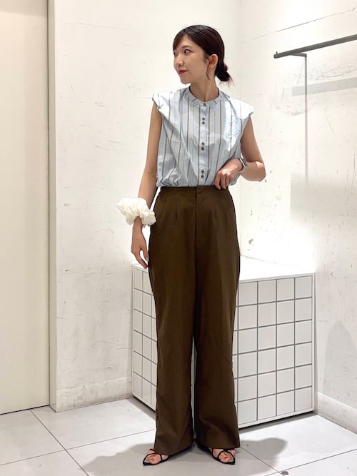 『UR TECH DRYLUXE』リネンライクワイドパンツ