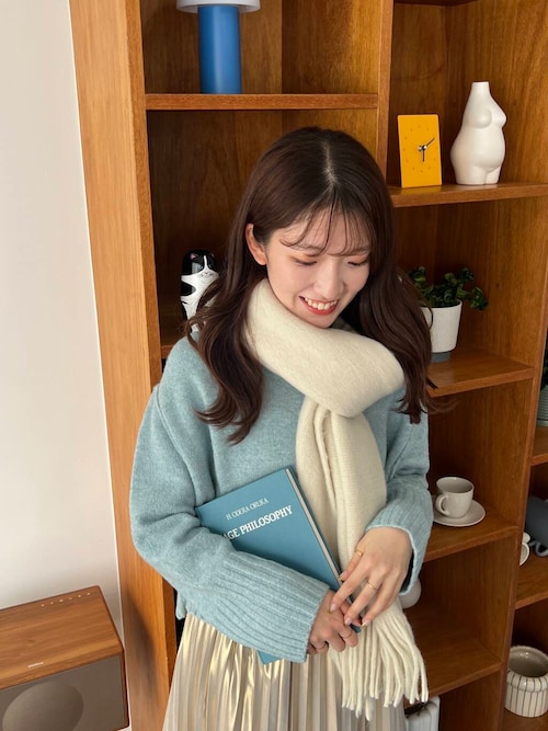 セール】ニットフリンジストール（ストール/ショール）｜SENSE OF