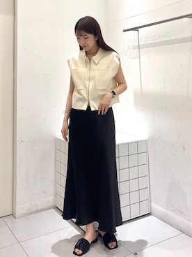 「きれいめスタイル」｜sakiさん（レディース・166cm）の夏コーディネート
