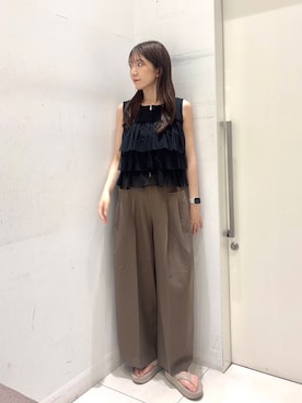 「イエベ」｜sakiさん（レディース・166cm）の夏コーディネート