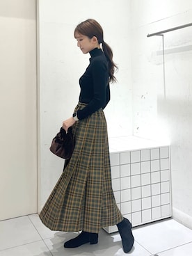 「SENSE OF PLACE by URBAN RESEARCH（センスオブプレイスバイアーバンリサーチ）のアイテム」を使った、sakiさん（レディース・166cm）の秋コーディネート