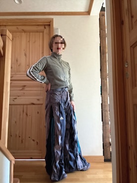 「アイテム（ジャージ）」を使った、幸さん（レディース・163cm）の秋コーディネート