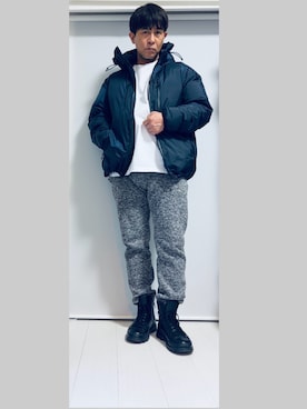 「アイテム（ブーツ）」を使った、naomi2063さん（メンズ・168cm・50代）の冬コーディネート