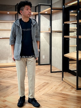 「HIDEAWAYS NICOLE（ハイダウェイニコル）のアイテム」を使った、NICOLE CLUB FOR MENさん（メンズ・170cm）の春コーディネート