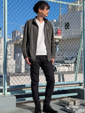 NICOLE CLUB FOR MENさん（メンズ・180cm）の冬コーディネート