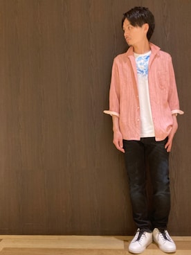 NICOLE CLUB FOR MENさん（メンズ・170cm）の春コーディネート