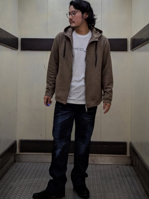 ライトスウェードジャージ ジップアップパーカー（パーカー）｜NICOLE