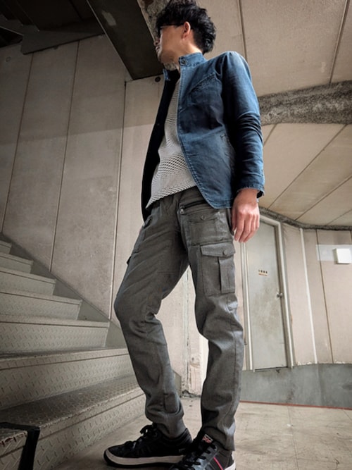 NICOLE CLUB FOR MEN デニムカーゴパンツ NICOLE CLUB FOR MEN デニムカーゴパンツ 【公式通販】