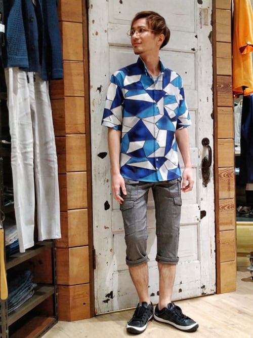 NICOLE CLUB FOR MEN（ニコルクラブフォーメン） 七分袖 アロハシャツ
