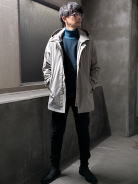 「アイテム（その他アウター）」を使った、NICOLE CLUB FOR MENさん（メンズ・180cm）の秋コーディネート