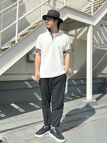 Bad Boy ブラック ストレートメッシュパンツ アラカルトガムストレッチ デザインカーゴパンツ[品番