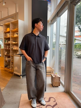 「Wide Dad（ワイドダッド）のアイテム」を使った、sabata kotaroさん（メンズ・178cm）の夏コーディネート