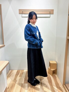「Samansa Mos2（サマンサ モスモス）のアイテム（ジャケット/アウター）」を使った、rikatanetaさん（レディース・163cm）の秋コーディネート