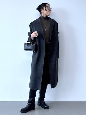 「アイテム（チェスターコート）」を使った、kyokyon9120さん（レディース・169cm）の秋コーディネート