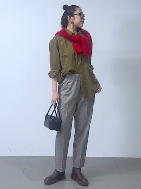 「アイテム（ピアス（両耳用））」を使った、kyokyon9120さん（レディース・169cm・20代）の冬コーディネート