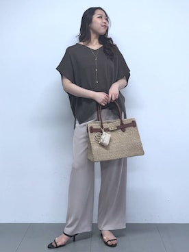 「COTTO（コトゥー）のアイテム」を使った、kyokyon9120さん（レディース・169cm）の夏コーディネート