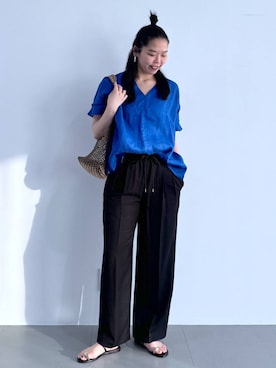 「骨格ストレート」｜「アイテム（サンダル）」を使った、kyokyon9120さん（レディース・169cm・20代）の夏コーディネート