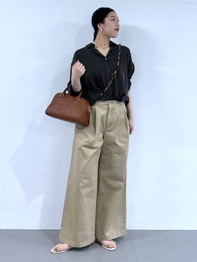 「アイテム（チノパンツ）」を使った、kyokyon9120さん（レディース・169cm・20代）の秋コーディネート