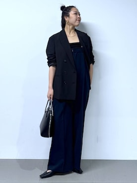 「骨格ストレート」｜「アイテム（サロペット/オーバーオール）」を使った、kyokyon9120さん（レディース・169cm）の夏コーディネート