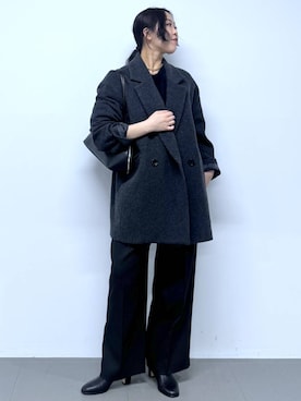 「アイテム（ピーコート）」を使った、kyokyon9120さん（レディース・169cm）の秋コーディネート