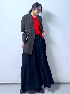 「アイテム（テーラードジャケット）」を使った、kyokyon9120さん（レディース・169cm・20代）の秋コーディネート