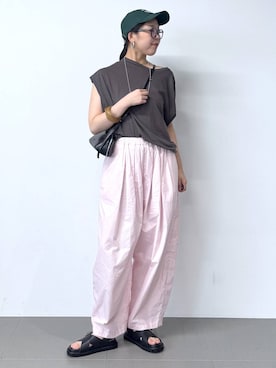 「アイテム（帽子）」を使った、kyokyon9120さん（レディース・169cm・20代）の夏コーディネート
