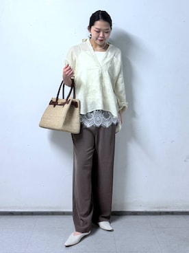 「Mazell（マゼル）のアイテム」を使った、kyokyon9120さん（レディース・169cm）の春コーディネート