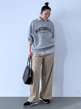 「アイテム（ピアス（両耳用））」を使った、kyokyon9120さん（レディース・169cm・20代）の秋コーディネート