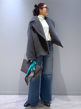 「アイテム（ピーコート）」を使った、kyokyon9120さん（レディース・169cm・20代）の秋コーディネート