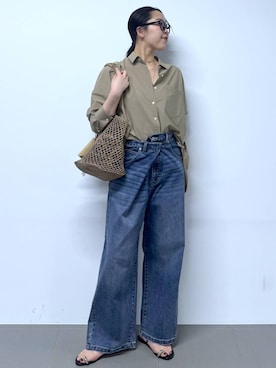 「MADE IN MADA（メイドインマダ）のアイテム」を使った、kyokyon9120さん（レディース・169cm）の夏コーディネート