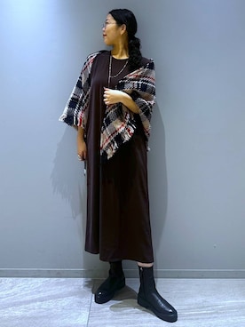 「アイテム（ワンピース/ドレス）」を使った、kyokyon9120さん（レディース・169cm・20代）の秋コーディネート