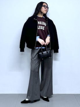 「おでかけ」｜「アイテム（パンプス）」を使った、kyokyon9120さん（レディース・169cm）の冬コーディネート