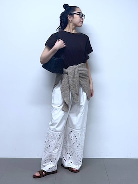 「BARNYARDSTORM（バンヤードストーム）のアイテム（パンツ）」を使った、kyokyon9120さん（レディース・169cm）の春コーディネート