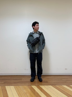 「AIGLE（エーグル）のアイテム（ジャケット/アウター）」を使った、keitaさん（メンズ・170cm）の春コーディネート