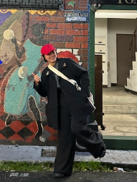 「POLO RALPH LAUREN（ポロ ラルフ ローレン）のアイテム（キャップ、レッド系）」を使った、achamo1923さん（レディース・152cm）の春コーディネート