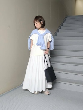 「URBAN RESEARCH Sonny Label（アーバンリサーチサニーレーベル）のアイテム（スウェット）」を使った、mayuさん（レディース・153cm）の春コーディネート