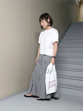 「SHELTECH（シェルテック）のアイテム」を使った、mayuさん（レディース・153cm）の夏コーディネート