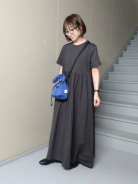 「SonnyLabel」｜「アイテム（ワンピース）」を使った、mayuさん（レディース・153cm）の春コーディネート