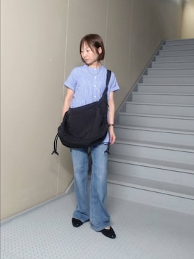 「URBAN RESEARCH Sonny Label（アーバンリサーチサニーレーベル）のアイテム（トップス）」を使った、mayuさん（レディース・153cm）の夏コーディネート