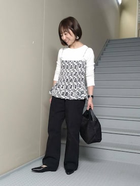 「初夏のお出掛けコーデ」｜「アイテム（その他シューズ）」を使った、mayuさん（レディース・153cm）の春コーディネート